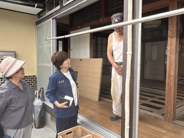 豪雨災害――担当部局に要請、レク